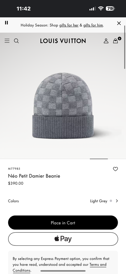 Louis Vuitton Néo Petit Damier Beanie