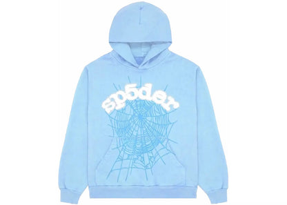 Sp5der Hoodie 'Sky Blue'